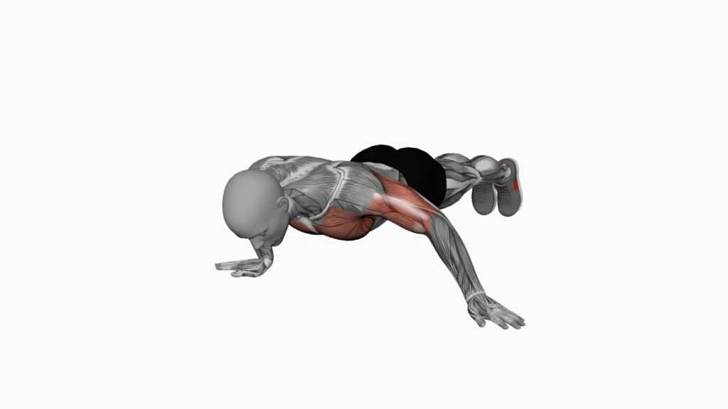 Person executing Archer Push-Up with correct posture and technique.
